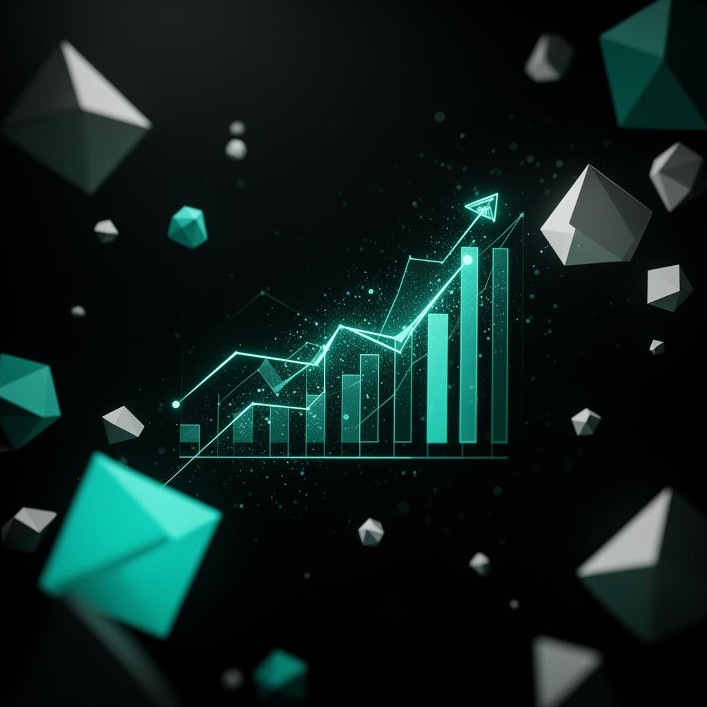 Dashboard de marketing com gráficos de crescimento